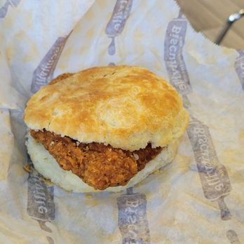 Biscuitville - a biscuit sandwich on a wrapper - Breakfast & Brunch Near Me - Raleigh, North Carolina