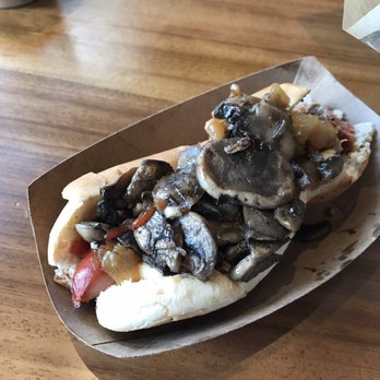 The Stand - American Classics Redefined - Beef dog grilled onions n garlic mushrooms - New American Near Me - Pasadena, California