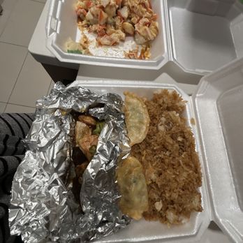 Carolina Sushi & Roll - Teriyaki chicken and fried rice and a double order of the hurricane roll. So good! - Japanese Near Me - Raleigh, North Carolina Carolina Sushi & Roll - Teriyaki chicken and fried rice and a double order of the hurricane roll. So good! - Japanese Near Me - Raleigh, North Carolina