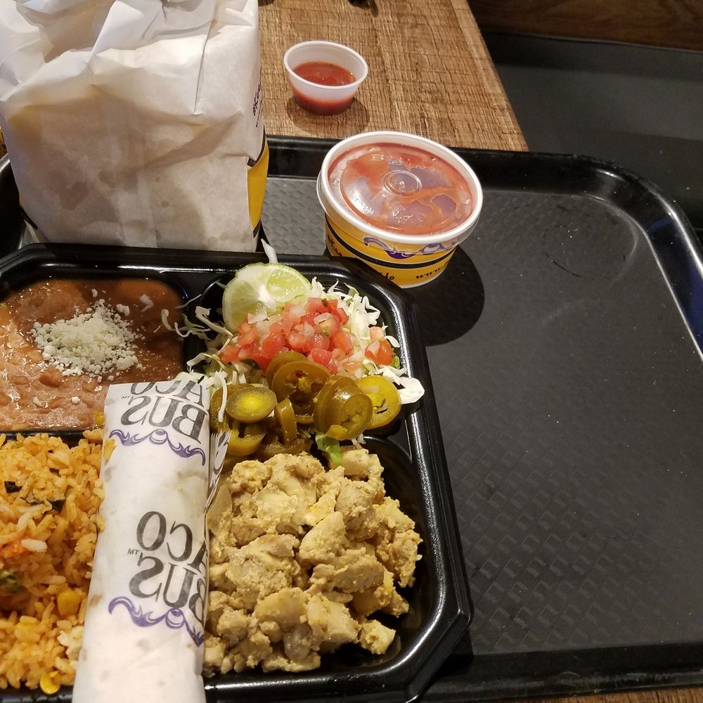Taco Bus - el Plato comes with chips and dips - Food Trucks Near Me - Clearwater, Florida Taco Bus - el Plato comes with chips and dips - Food Trucks Near Me - Clearwater, Florida