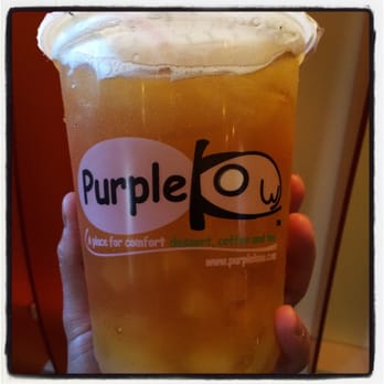 Purple Kow - Large lychee tea with aloe and lychee jelly - Desserts Near Me - Berkeley, California