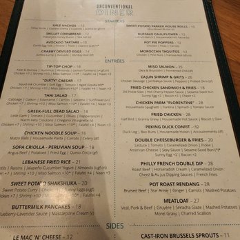 Unconventional Diner - Menu, at-a-glance - Breakfast & Brunch Near Me - Washington, DC, District of Columbia Unconventional Diner - Menu, at-a-glance - Breakfast & Brunch Near Me - Washington, DC, District of Columbia