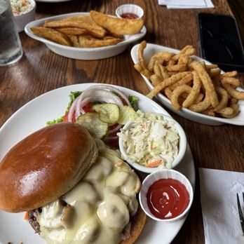Local Flavor Cafe - Mushroom burger and onion fries - New American Near Me - Eureka Springs, Arkansas Local Flavor Cafe - Mushroom burger and onion fries - New American Near Me - Eureka Springs, Arkansas