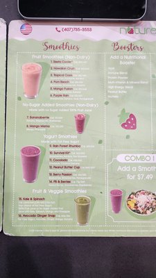 Menu photo 3 Nature's Table Orlando, FL