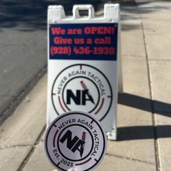 Never Again Tactical - Never Again Tactical Sign - Guns & Ammo Near Me - Goodyear, Arizona Never Again Tactical - Never Again Tactical Sign - Guns & Ammo Near Me - Goodyear, Arizona