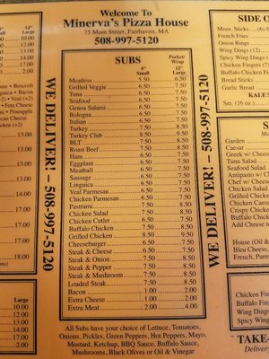 Menu photo 4 Minerva Pizza House Fairhaven, MA Menu photo 4 Minerva Pizza House Fairhaven, MA
