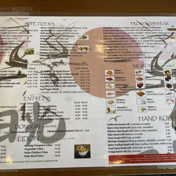 Nikko Sushi - Menu as of July 2021 - Sushi Bars Near Me - Berkeley, California