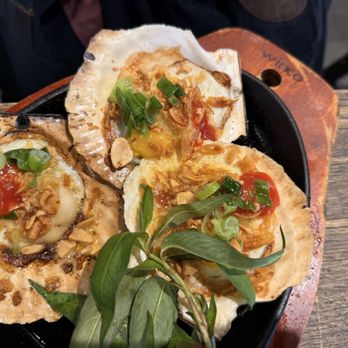 Hem By Lequy - 17b. Grilled Scallops With Quail Eggs - Seafood Near Me - San Francisco, California Hem By Lequy - 17b. Grilled Scallops With Quail Eggs - Seafood Near Me - San Francisco, California