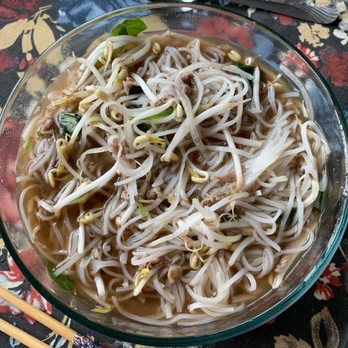 Pho Tai - The pho was takeout, so here's a look when we got it home! - Vietnamese Near Me - Tacoma, Washington