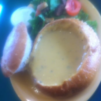 Erik's DeliCafe of Milpitas - Butternut squash soup in sourdough bread bowl - Delis Near Me - Milpitas, California