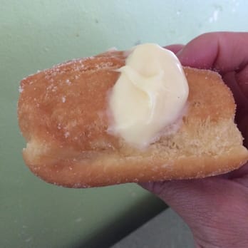 Tex Drive In - Bavarian cream malasada - Fast Food Near Me - Honokaa, Hawaii