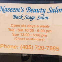 Backstage Salon - Hours as of 01/15/2015