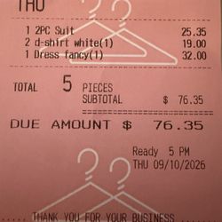 Greenway Cleaners - Pricing Sep 2026