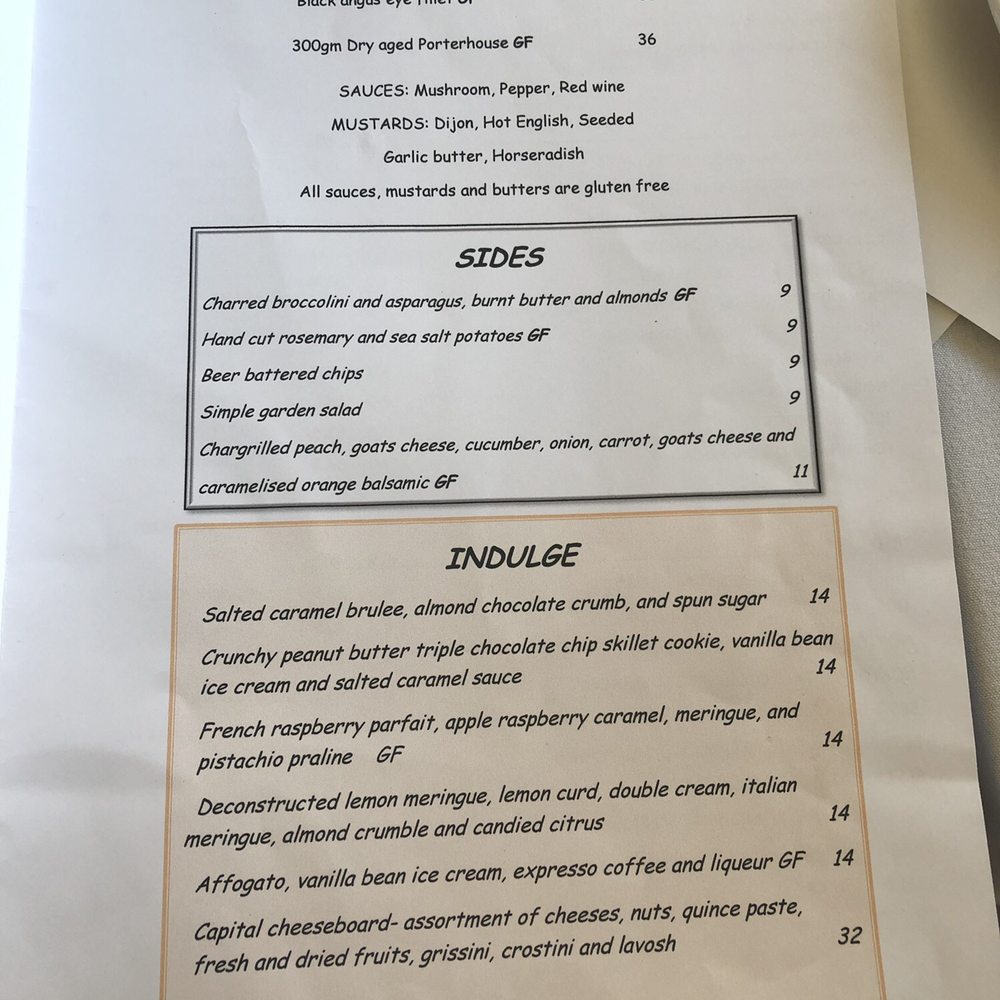Capital Bistro - Menu - Bistros Near Me - Horsham, VIC Capital Bistro - Menu - Bistros Near Me - Horsham, VIC