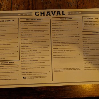 Chaval - Menu - Spanish Near Me - Portland, Maine