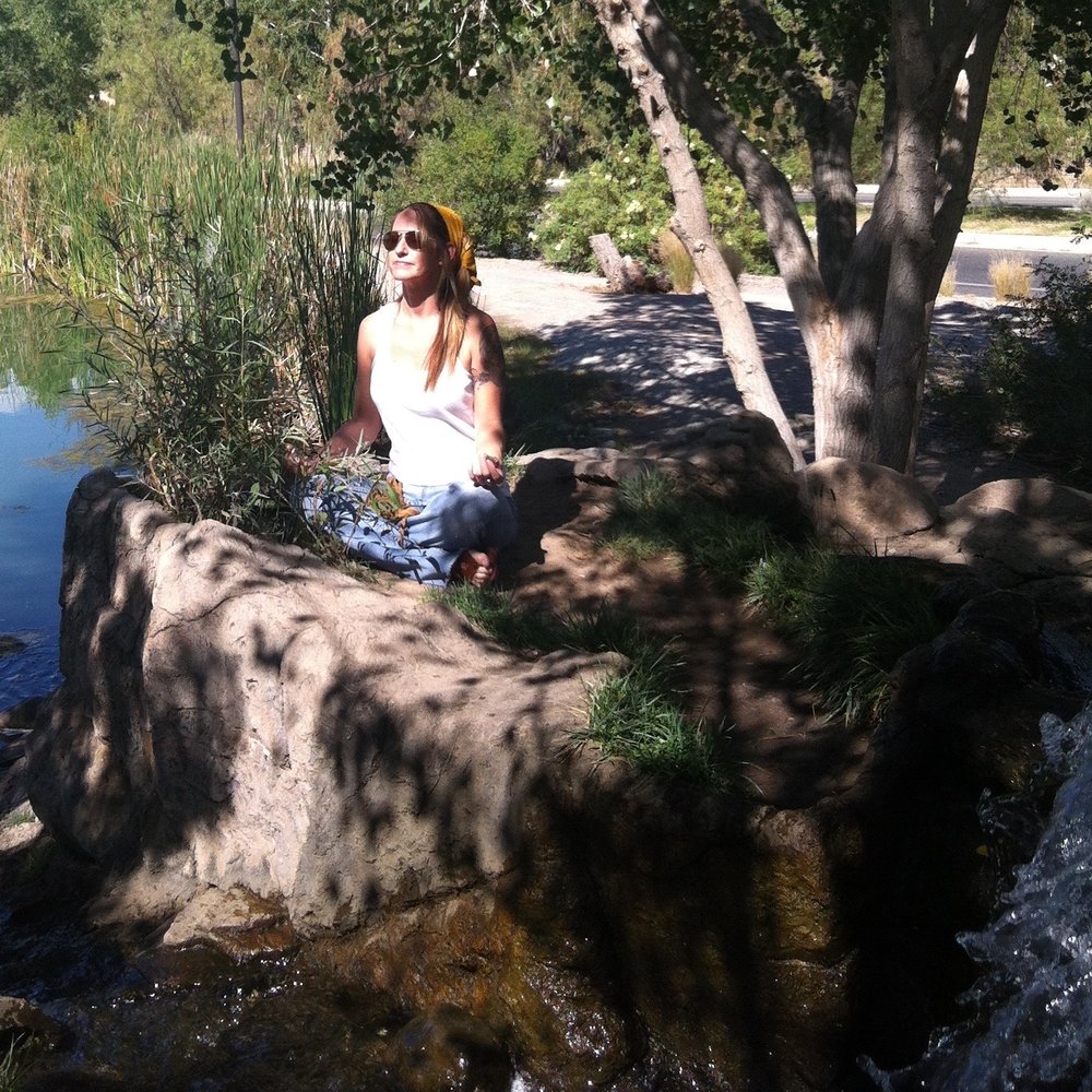 Tingley Beach - Meditating by the waterfall yep that's me! - Beaches Near Me - Albuquerque, New Mexico Tingley Beach - Meditating by the waterfall yep that's me! - Beaches Near Me - Albuquerque, New Mexico
