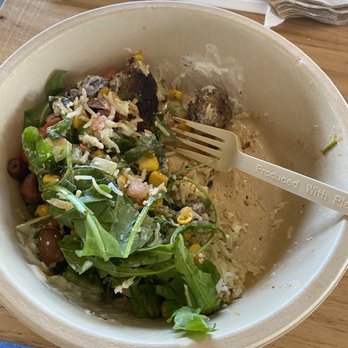 CAVA - Half of my already eaten bowl, so you can see more, then just the toppings! - Mediterranean Near Me - Sterling, Virginia CAVA - Half of my already eaten bowl, so you can see more, then just the toppings! - Mediterranean Near Me - Sterling, Virginia