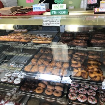 Donut Hut - a variety of donuts in a display case - Donuts Near Me - Saint Paul, Minnesota