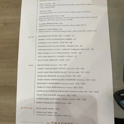 Silver Creek Traders - Drink Menu