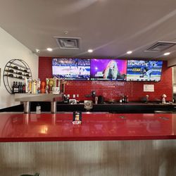 Josie's Pizza & Wings - The bar area. They do have some wines and draft beer and a few canned hard cider.