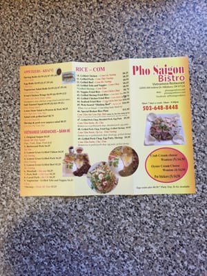 Menu photo 6 Pho Saigon Bistro Hillsboro, OR Menu photo 6 Pho Saigon Bistro Hillsboro, OR
