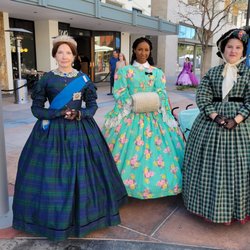 The Dickens Festival in Riverside - The Queen and her Ladies in Waiting