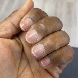 My nails right after the $60 manicure/pedicure. My cuticles are dry and rough looking. My nails right after the $60 manicure/pedicure. My cuticles are dry and rough looking.