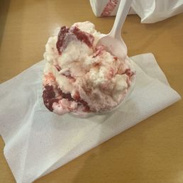 Strawberries and cream gelato Strawberries and cream gelato
