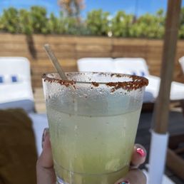 Their version of a Paloma. Nice Smokey mezcal. Very refreshing. Their version of a Paloma. Nice Smokey mezcal. Very refreshing.
