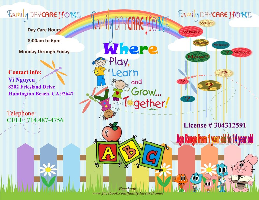 Family Daycare Home - childcare center in Huntington Beach, CA