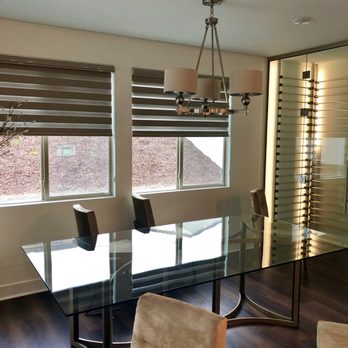 Blinds2day - Dining Area Zebra Shades. Modern Elegance - Shades & Blinds Near Me - Riverside, California