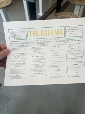 Menu photo 1 The Half Wrightsville Beach Wilmington, NC Menu photo 1 The Half Wrightsville Beach Wilmington, NC