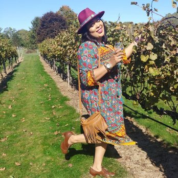 4JG's Vineyards - Enjoying my Wine and the Fall weather - Wine Tasting Room Near Me - Colts Neck, New Jersey