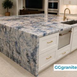 G & G Granite & Quartz - Blue Quartzite Countertop Fabrication & Installation By G & G