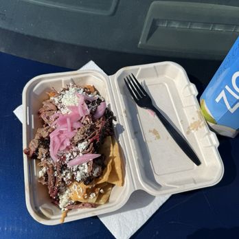 Pit Fiend Barbecue - Brisket nachos - Barbeque Near Me - Denver, Colorado Pit Fiend Barbecue - Brisket nachos - Barbeque Near Me - Denver, Colorado