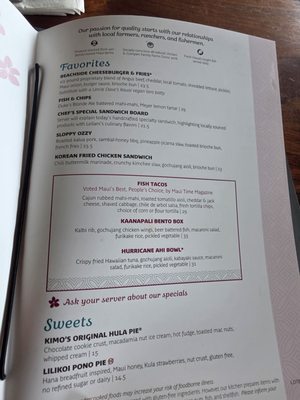 Menu photo 1 Leilani's On The Beach Lahaina, HI
