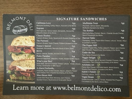 Menu photo 4 Belmont deli Belmont, CA
