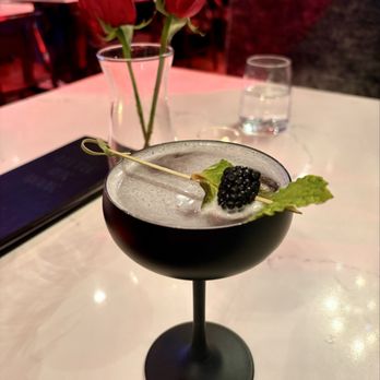 BLK SWAN - Blk Swan - signature cocktail - New American Near Me - Baltimore, Maryland