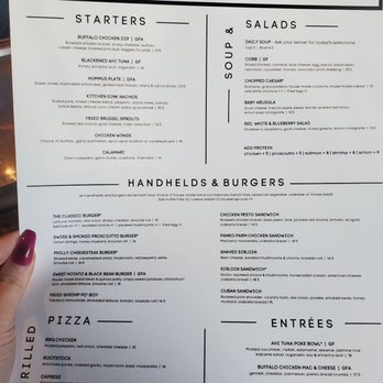 Cork and Rye - Dinner menu 10/24/2021 - Gastropubs Near Me - Warwick, Rhode Island