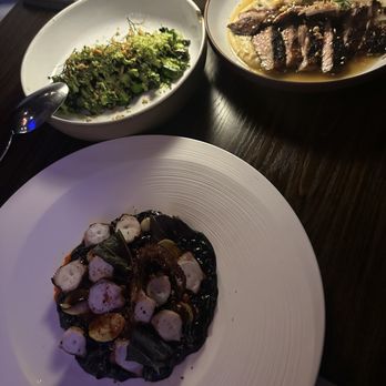 Sparrow + Wolf - Octopus, broccolini, black pepper honey pork secreto - New American Near Me - Las Vegas, Nevada