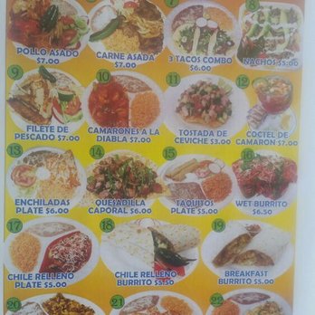 El Caporal Taqueria - Menu - Food Trucks Near Me - Silverton, Oregon