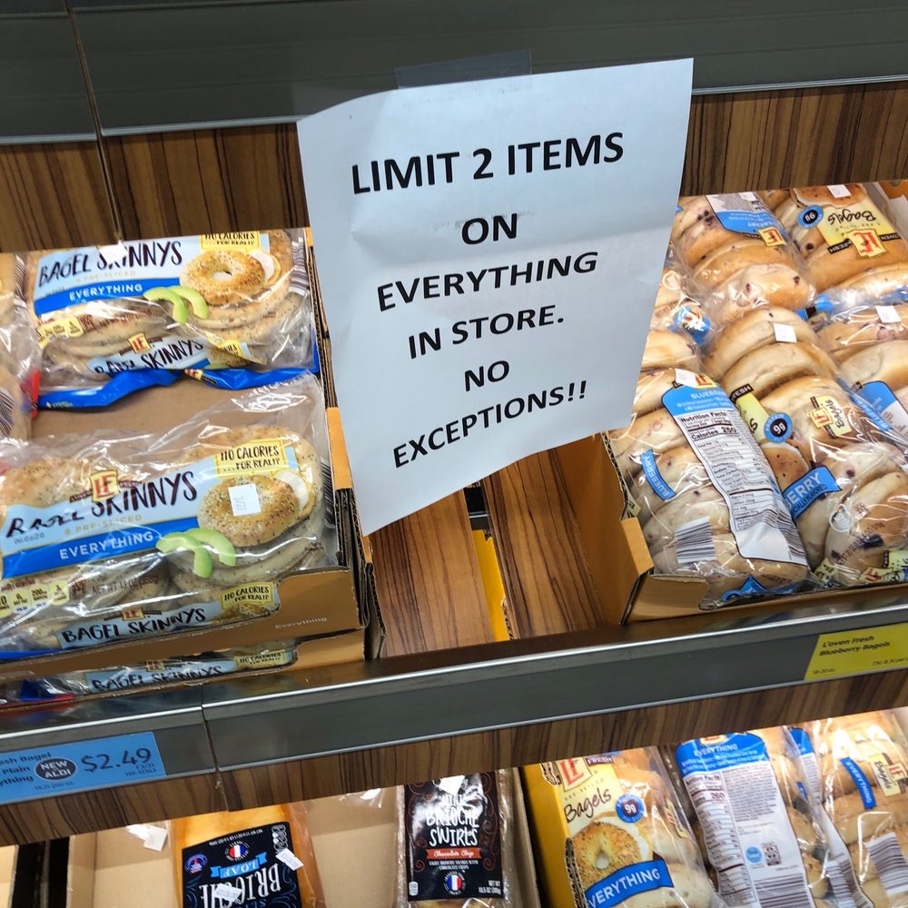 ALDI - a sign on a shelf in a grocery store - Grocery Near Me - Hilliard, Ohio