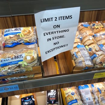 ALDI - a sign on a shelf in a grocery store - Grocery Near Me - Hilliard, Ohio
