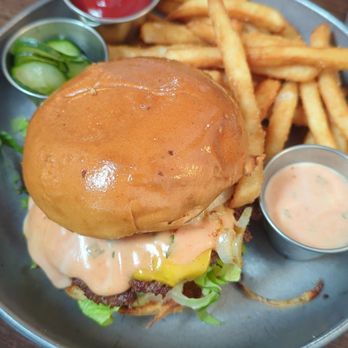 O Sea - Lil cheeseburger and fries - Seafood Near Me - Orange, California