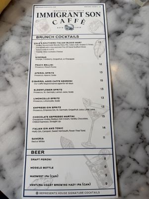 Menu photo 3 Immigrant Son Caffe Oxnard, CA Menu photo 3 Immigrant Son Caffe Oxnard, CA