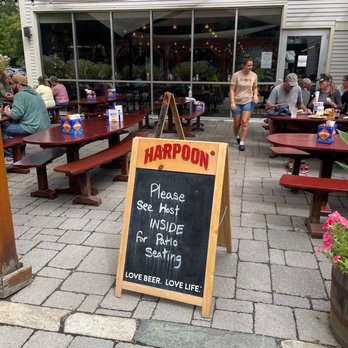 Harpoon Brewery - Enjoy patio dining - Breweries Near Me - Windsor, Vermont