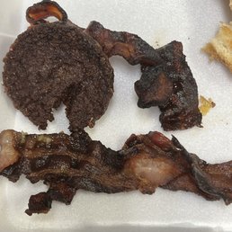 This is my bacon and sausage. This is my bacon and sausage.