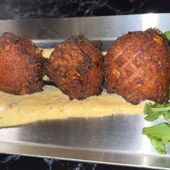 Runaway Whiskey & Wine - Corn crab fritters - Whiskey Bars Near Me - Charlotte, North Carolina Runaway Whiskey & Wine - Corn crab fritters - Whiskey Bars Near Me - Charlotte, North Carolina