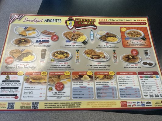 Menu photo 2 Waffle House Phoenix, AZ