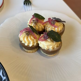 Carabao - Adobo Deviled eggs - Filipino Near Me - Napa, California Carabao - Adobo Deviled eggs - Filipino Near Me - Napa, California
